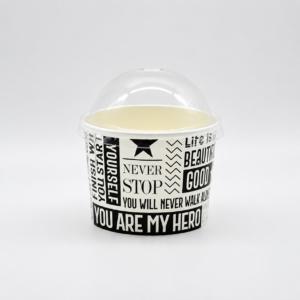 Ice Cream Paper Cup + Lid 16oz. (100pcs)